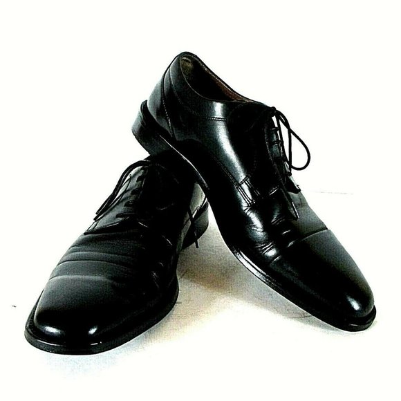 TASSO ELBA Footwear Black Leather Mens Dress Shoes Tasso Elba Mens Dress Shoes Black Leather Derby Size 9D | eBay main image 2